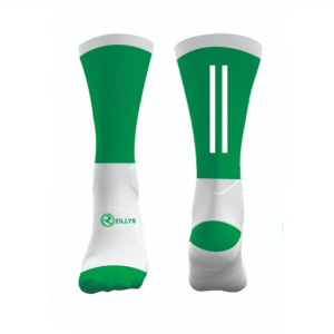 Mid Length Socks – Green/White