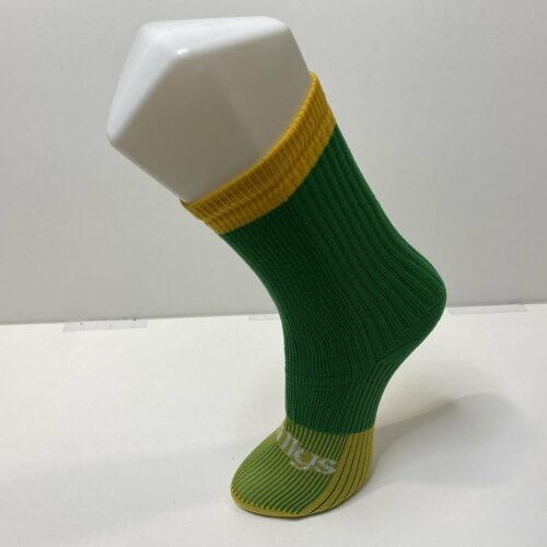 Mid Length Socks – Green/Yellow