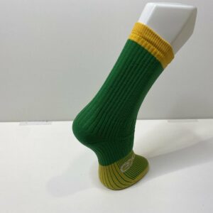 Mid Length Socks – Green/Yellow