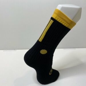 Mid Length Socks – Black/Amber