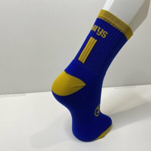 Mid Length Socks – Blue/Yellow