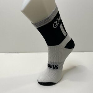 Mid Length Socks – Black/White