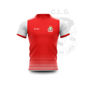 An Clochan Liath – Red Football Jersey