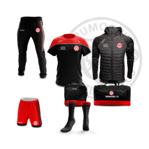 Drumoghill FC – Kids Pack: Multi Quilted Jacket , Skinnies, Tshirt, Shorts, Socks, Gearbag