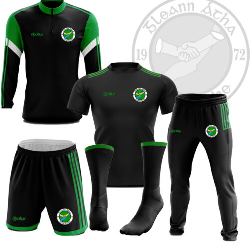 Glenea United FC – Kids Full Pack: Half Zip, Skinnies, Jersey, Shorts & Socks